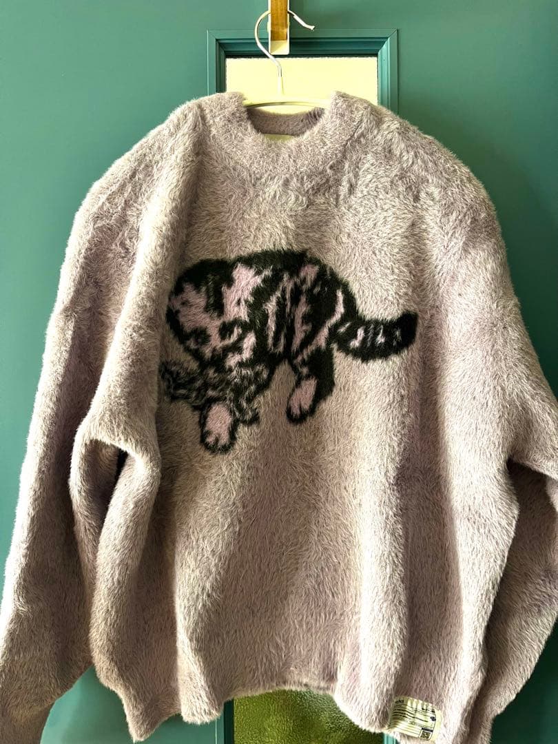 ずとまよ スナネコ建設 モヘア タッチ ニット (Lavender) M