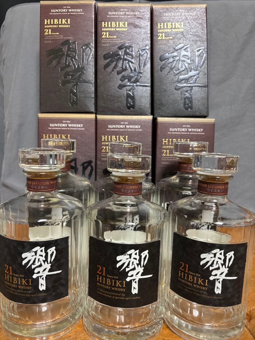 サントリー響21年空瓶　6本セット