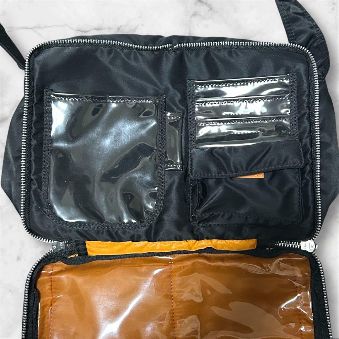 【極美品】PORTER TANKER ショルダーバッグ　２層　ブラック　L