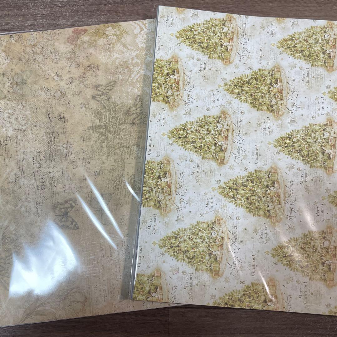 海外 国内 デザインペーパー 素材 メモ スタンプ 大量 まとめ売り セット♡