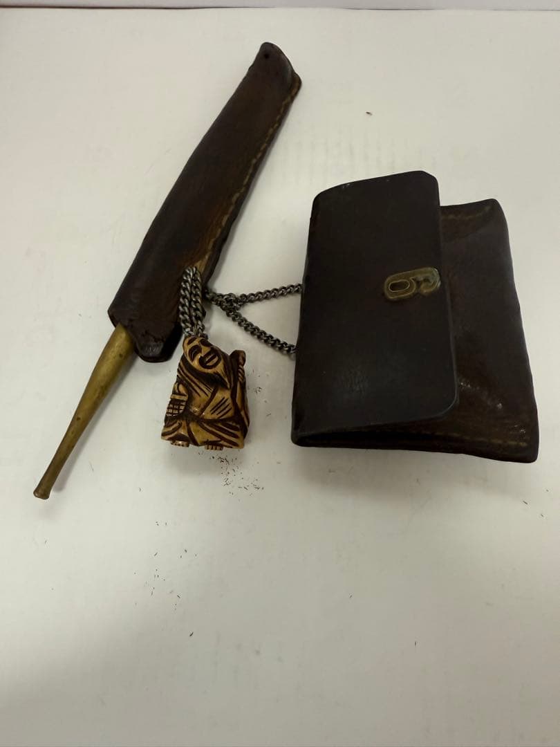 根付　 喫煙具　キセル　煙草入れ　アンティーク　送料込み