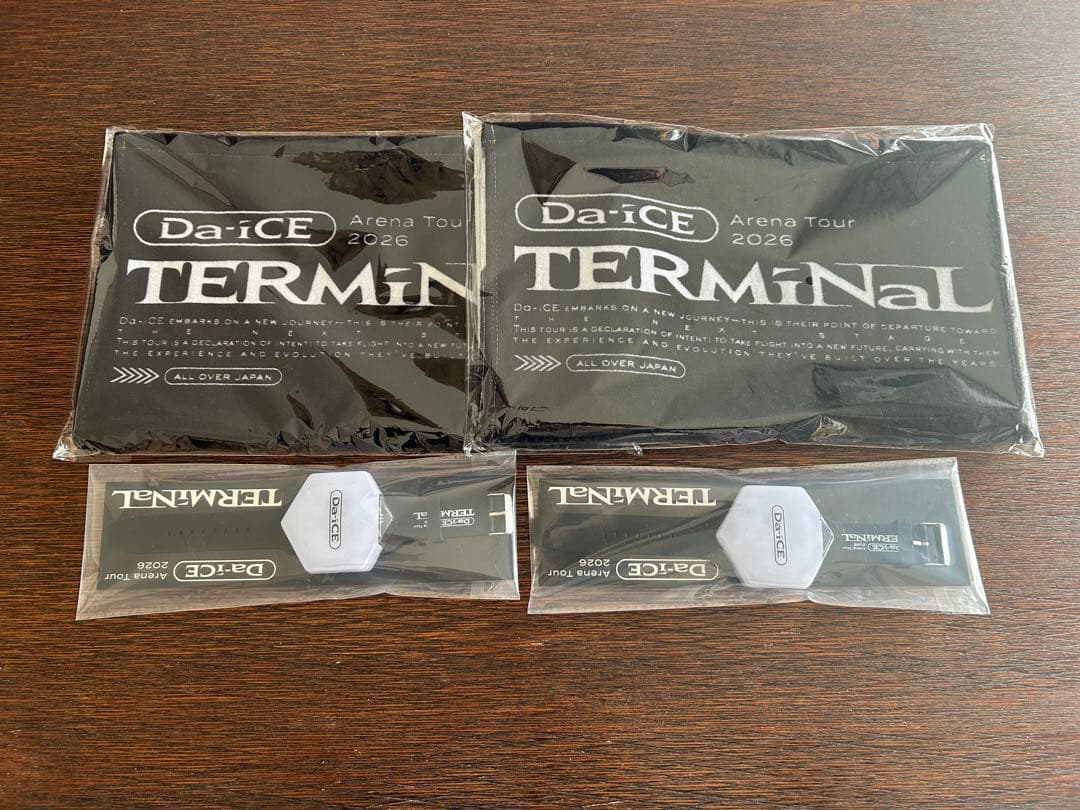 Da-iCE TERMINaL ブレスレットライト2個、タオル２枚セット