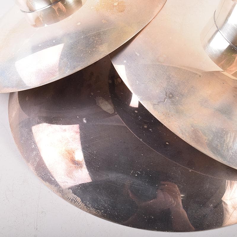 大阪尚美堂造　純銀製　三重盃　三ツ盃 　約208g　共箱　F　R7841