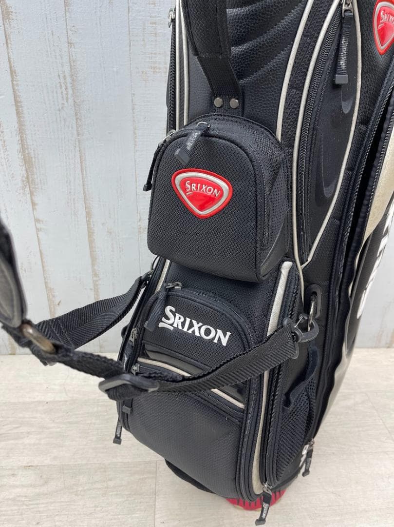 SRIXON キャディバッグ ゴルフバック 7分割 ブラック スリクソン