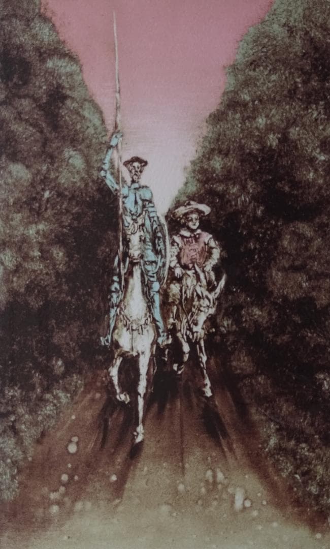 ・作者名：角　浩・画題：ドンキホーテ・技法：リトグラフ限定（125／300）