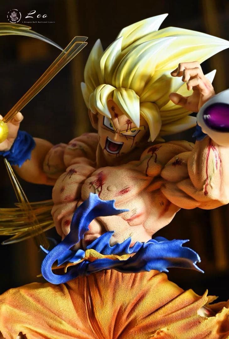 ドラゴンボール 超サイヤ人 VS フリーザ 彫刻フィギュア ガレージキット
