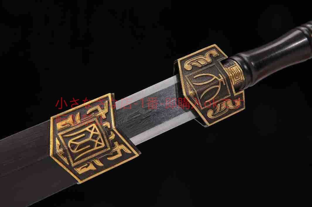 純銅黒檀天罡漢剣  古兵器 武具 刀装具 日本刀 模造刀 居合刀