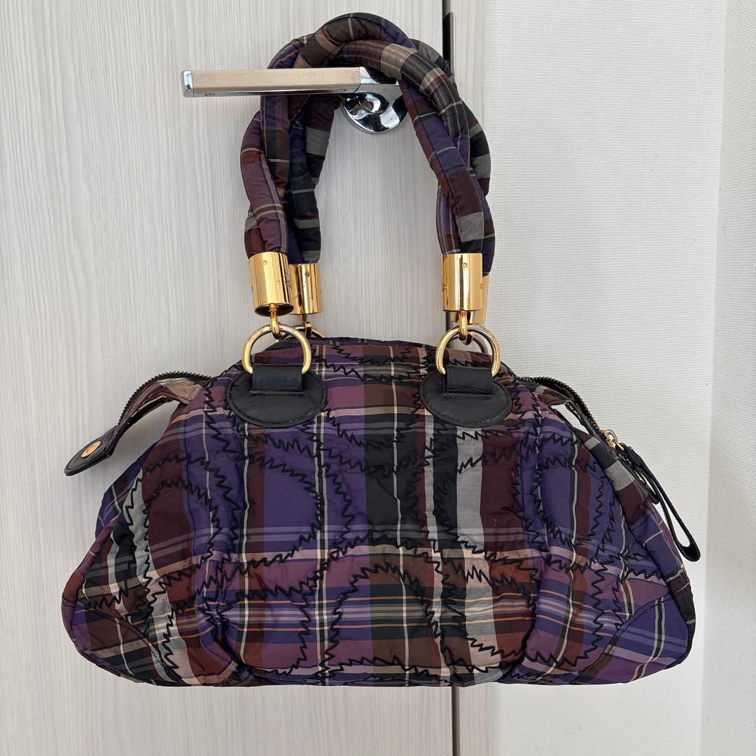 ヴィヴィアンウエストウッド　パープルチェックバック