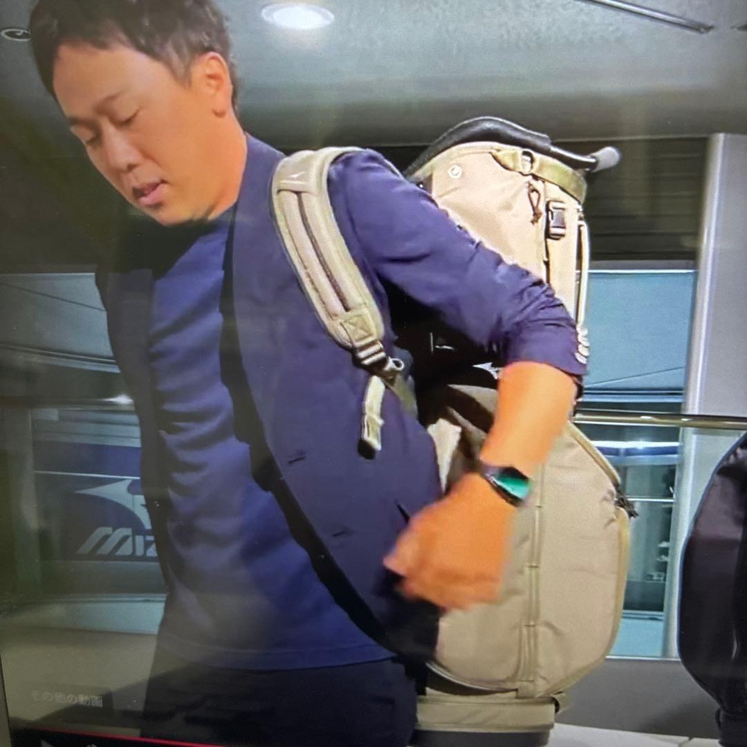 キャディバッグ ミズノ FLOTT 　垂直方向に背負えます　電車移動楽