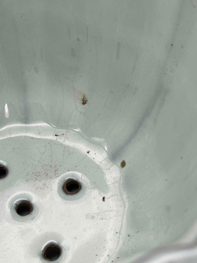 北宋時代 鈞窯　天青紫紅釉葵口盆　花入れ　鉢植え　窯変釉　辰砂(B-30)