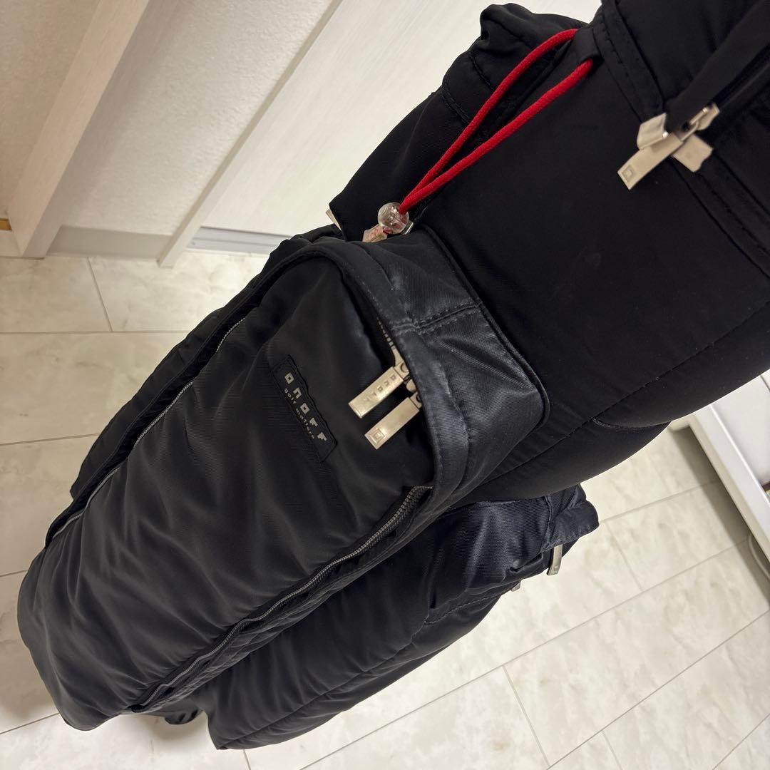 オノフ ONOFF 8.5インチ キャディーバッグ ブラック×レッド