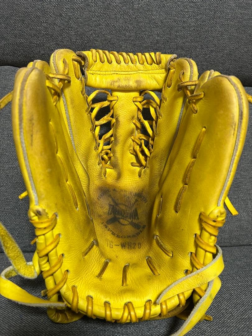 タマザワ 両手投げ 軟式グローブ TG-WH20イエロー 左右 TAMAZAWA