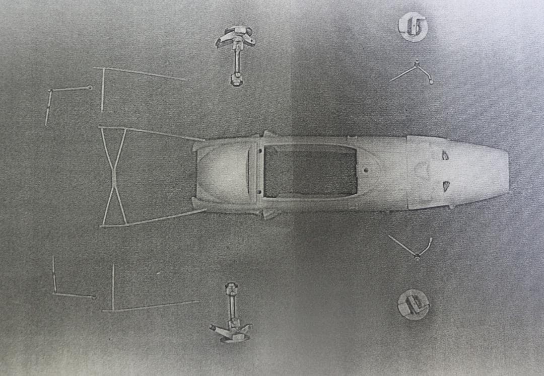 超希少スタジオーＭ製ホンダＦ１（RA２７２改）レジン・メタル組立キット　１／２４