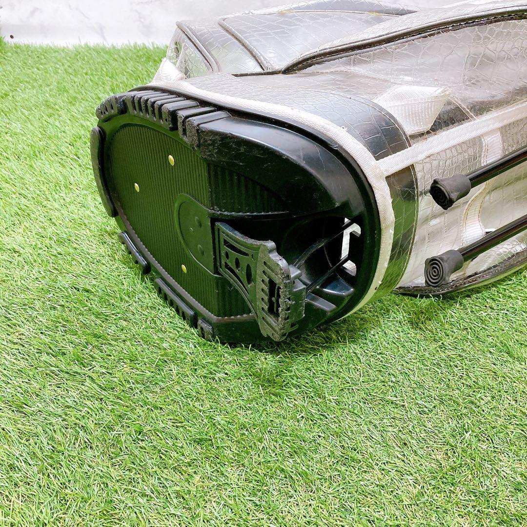 17ムータマリン　ゴルフ　クリア　キャディバッグ　クロコ　スタンド式　3点式