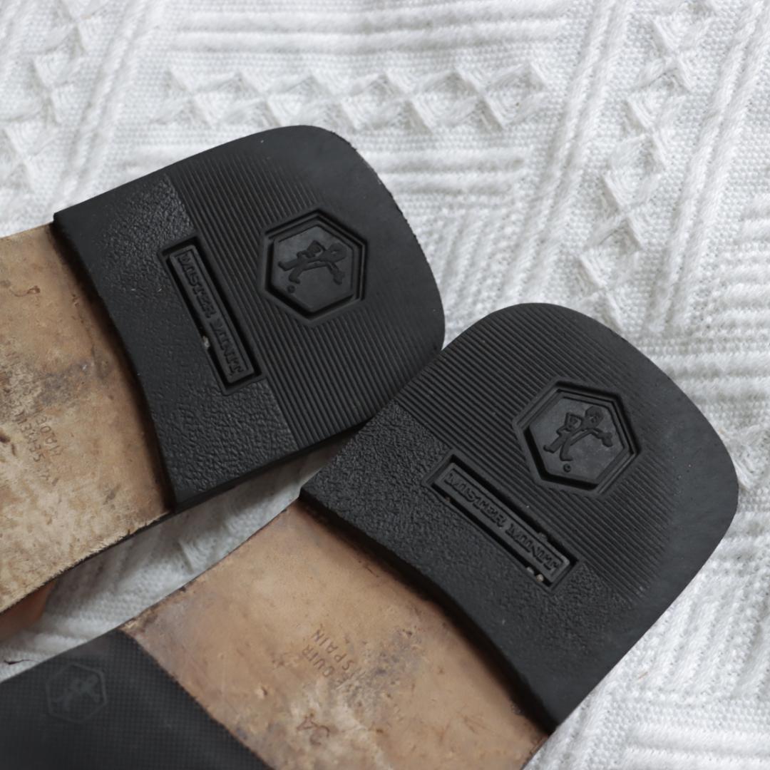 エルメス　Hermes ケブラール　オラン　H型サンダル　 キャメル ペタンコ