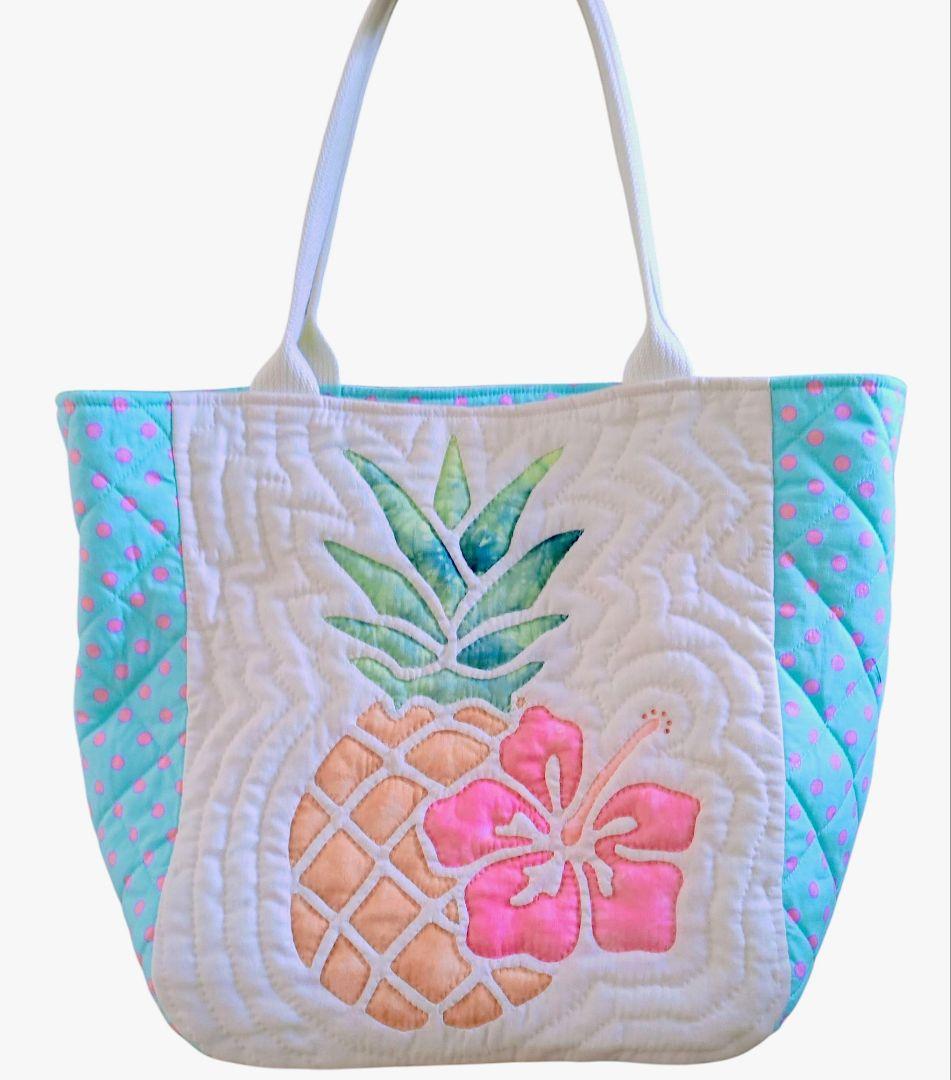 ハワイアンキルトバッグ　ハンドメイド