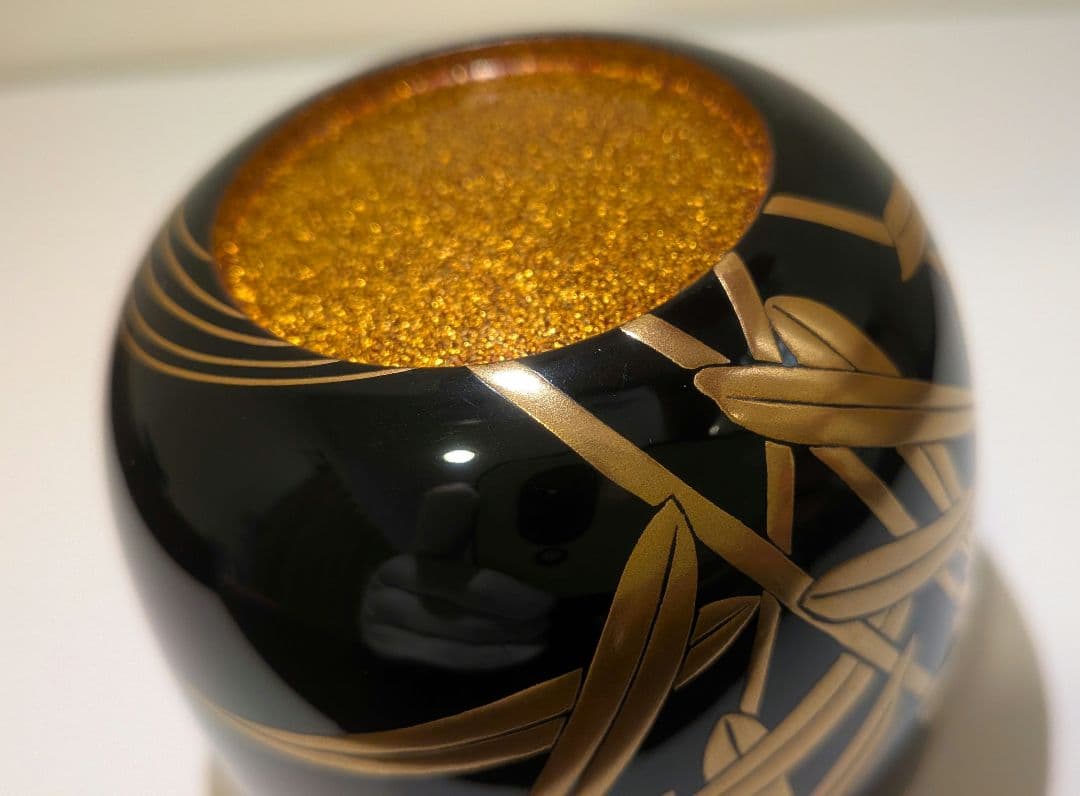 『山下永甫』大棗『芦』内金梨子地　輪島塗　共箱　茶道具