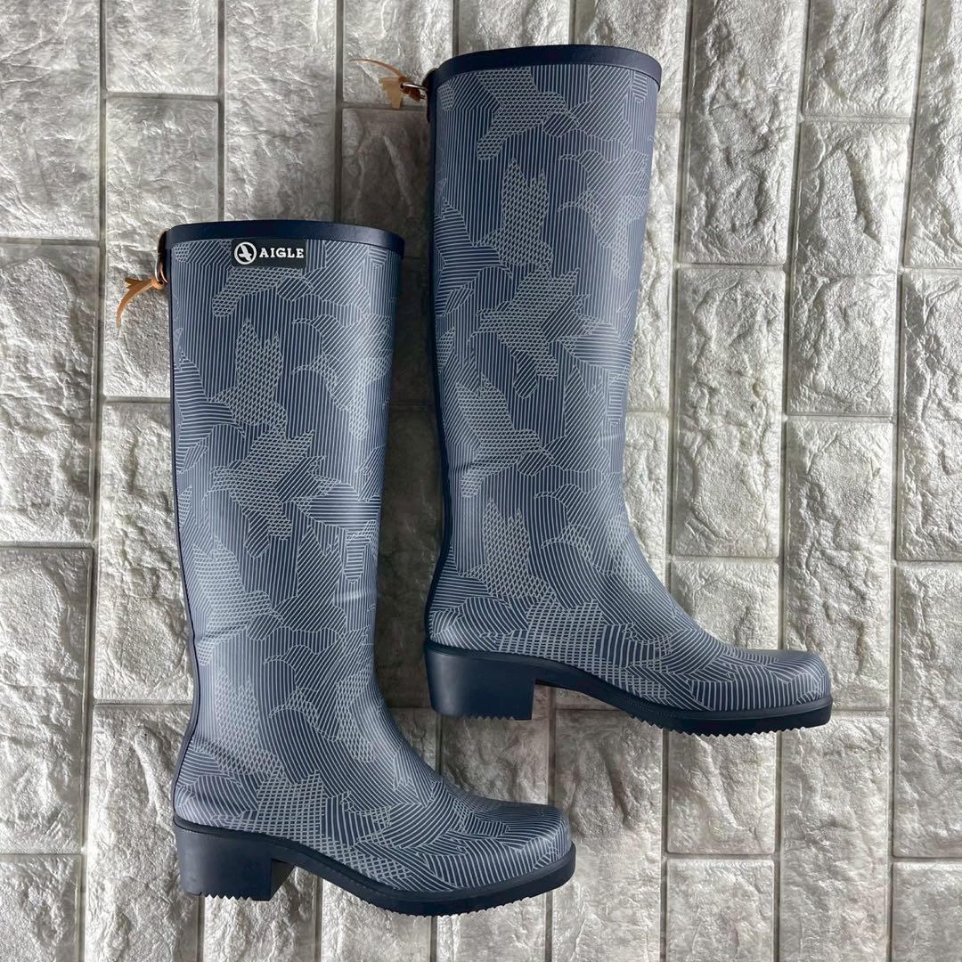 ★新品 AIGLE エーグル ミスジュリエット レインブーツ フランス製 37