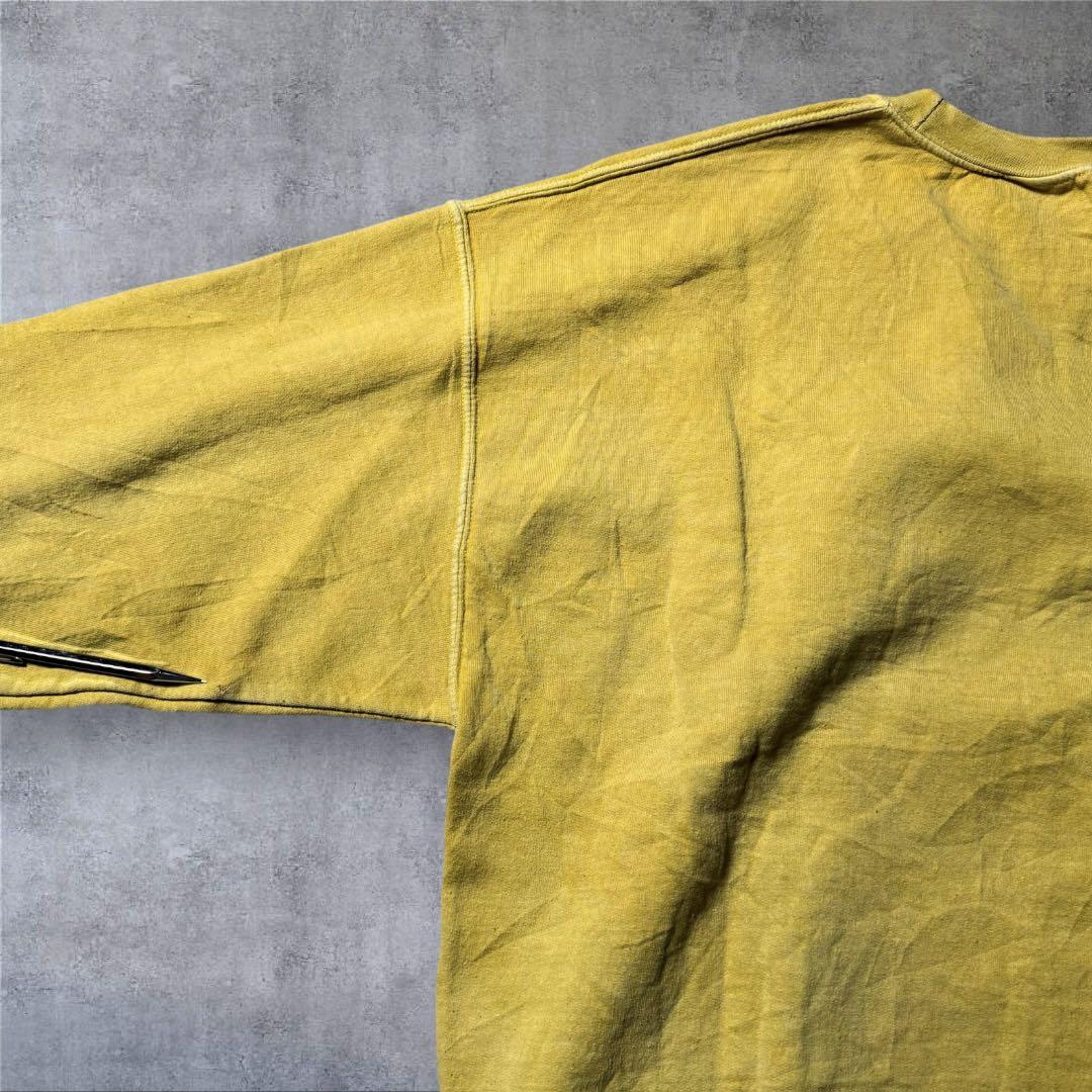 2384古着ZIONボブ・マーリースウェット雰囲気系好デザインマスタードイエロー