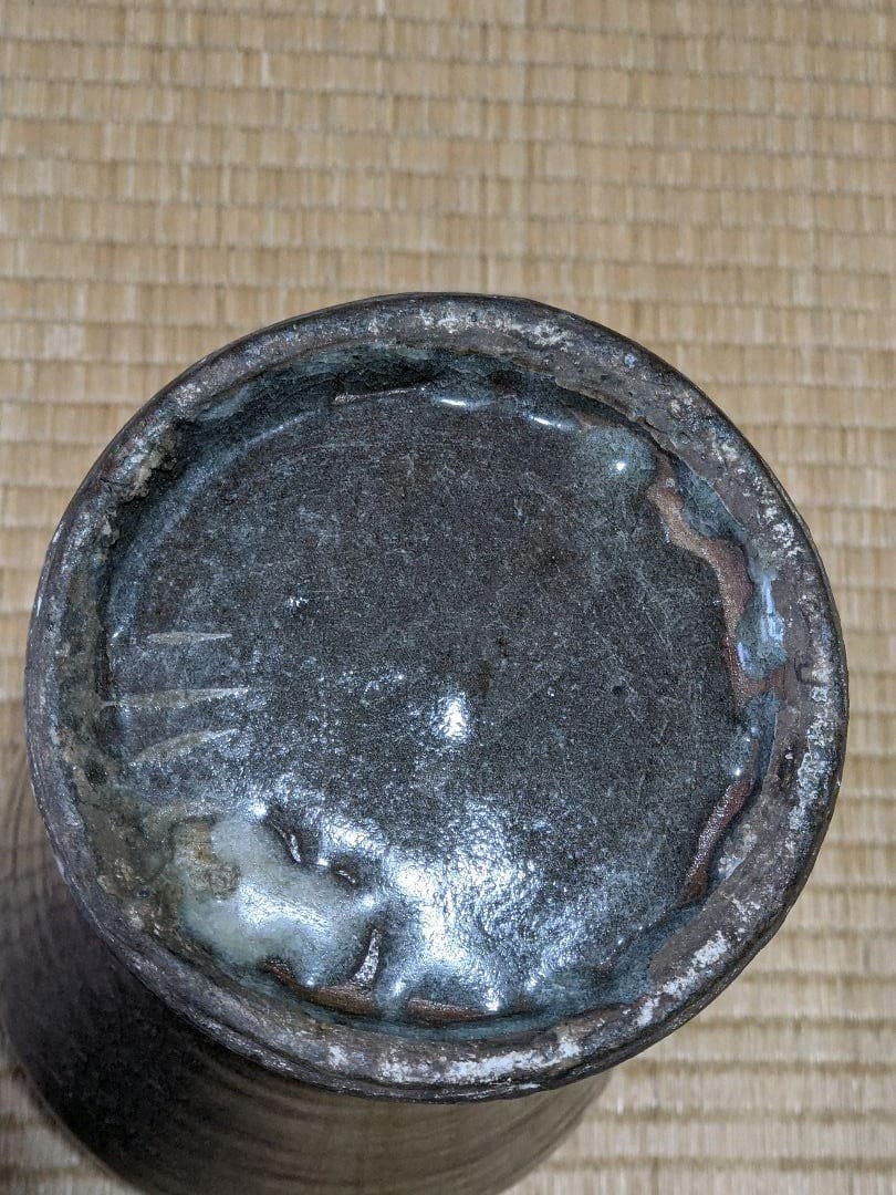 ♦韓国朝鮮陶磁 砂高台 白土象嵌 高麗青磁 瓶 壺 置物飾り 骨董品