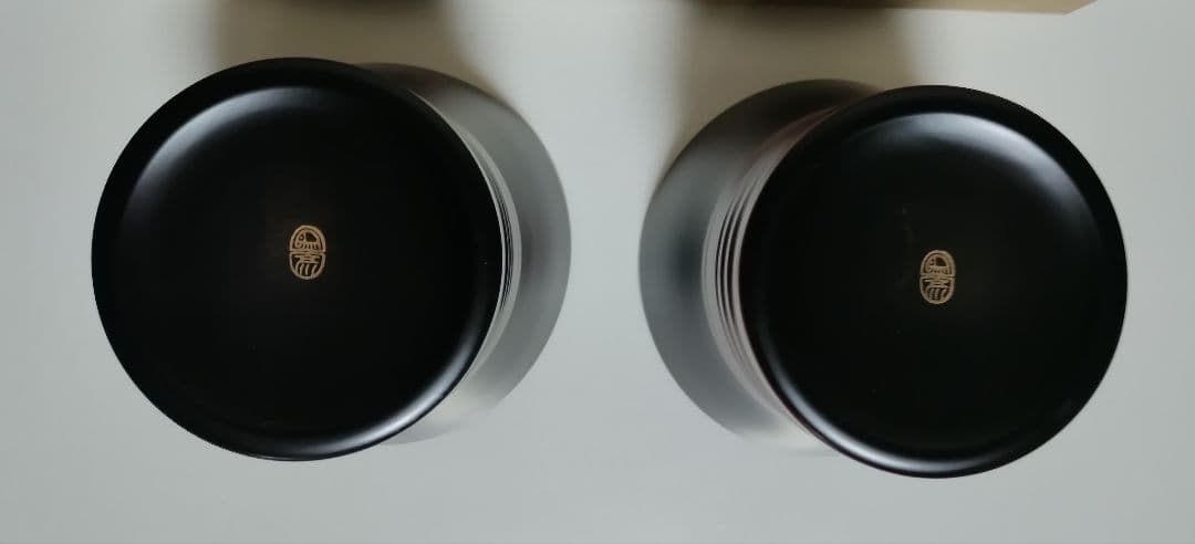 京都　平安象彦　波文筋ショートカップ　2客