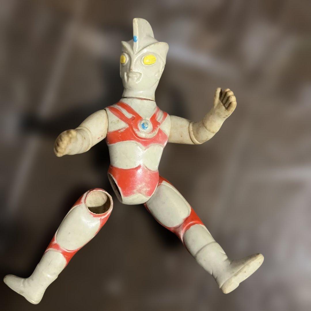 ウルトラマンA★ウルトラマンエース★当時物のソフビ★ブルマアク★稼働します有欠損