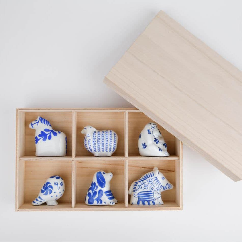 リサラーソン 干支 陶器 6個セット