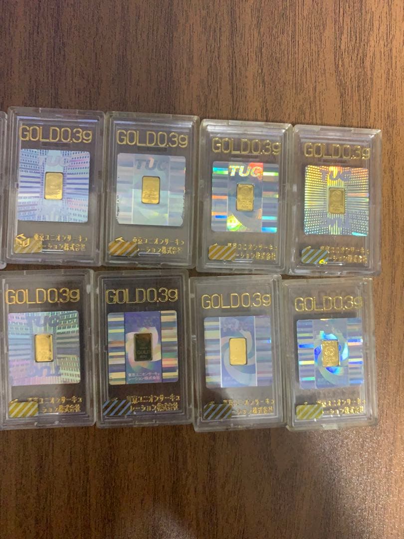 TUC製 GOLD039 特殊景品金パチンコ・パチスロ用チップ 10枚セット