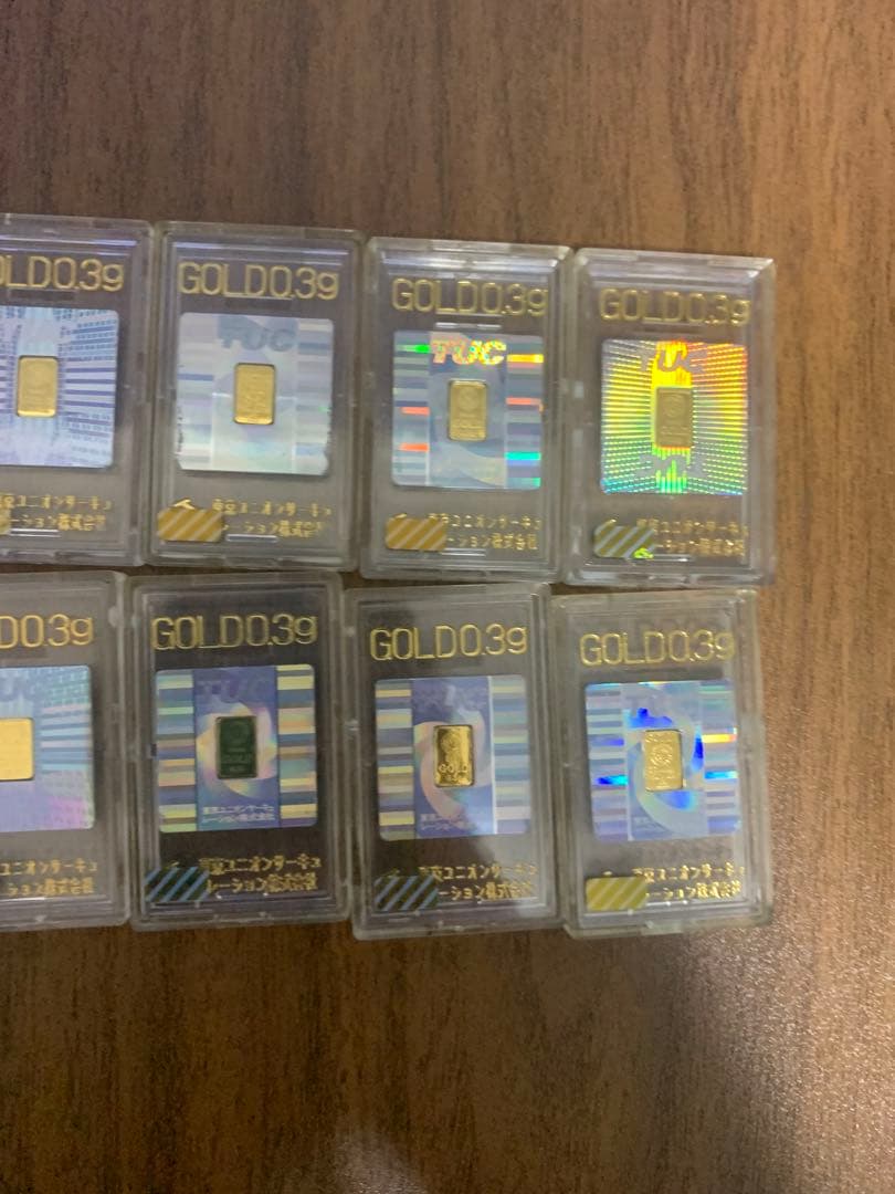 TUC製 GOLD039 特殊景品金パチンコ・パチスロ用チップ 10枚セット