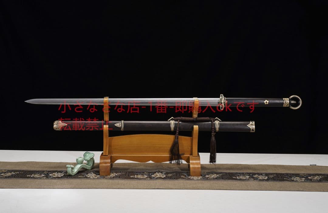 問セミ戦剣模様鋼千眼紋焼刃 古兵器 武具 刀装具 日本刀 模造刀 居合刀