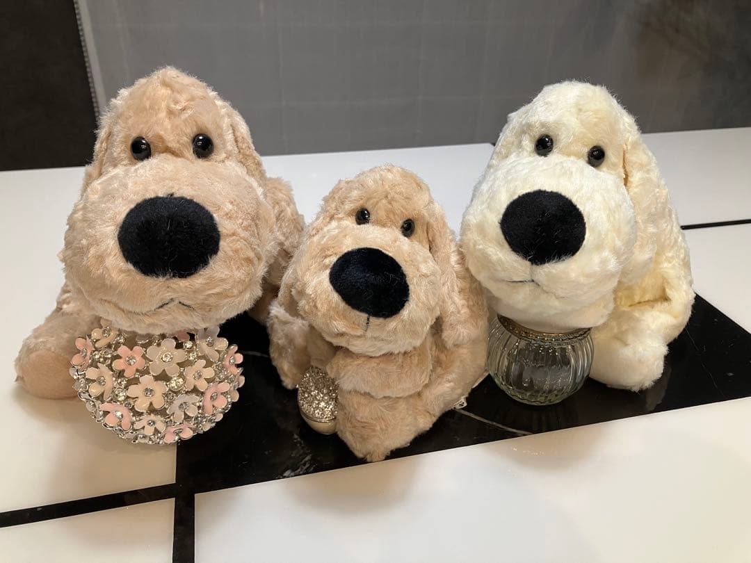 ★保留中★【新品未使用・ラスト１匹・日本製】子犬のるーくMサイズ　モカ