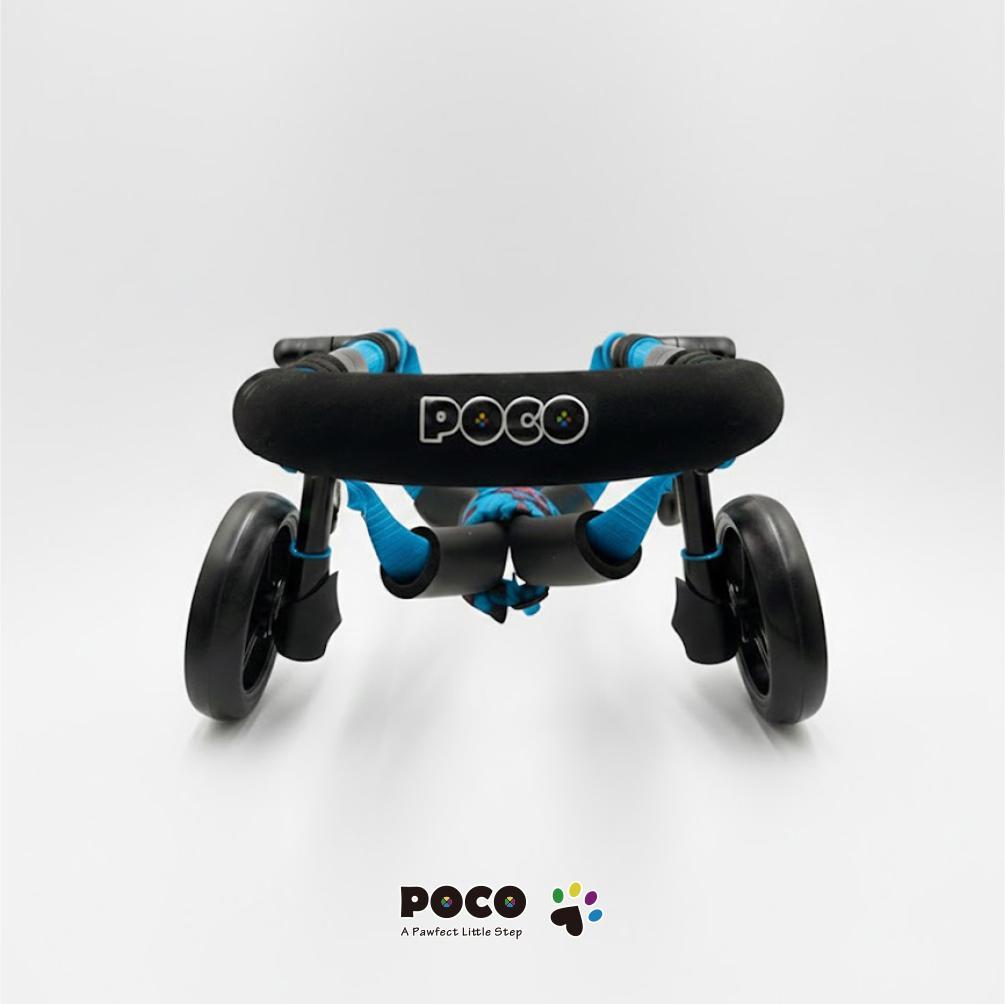 愛犬４輪歩行器【サイズ調整可】×【彩色ブルー】介護・リハビリetc...