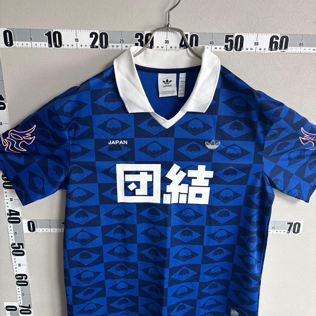 団結 炎 ファイアーadidas アディダス ユニフォーム ゲームシャツ XO