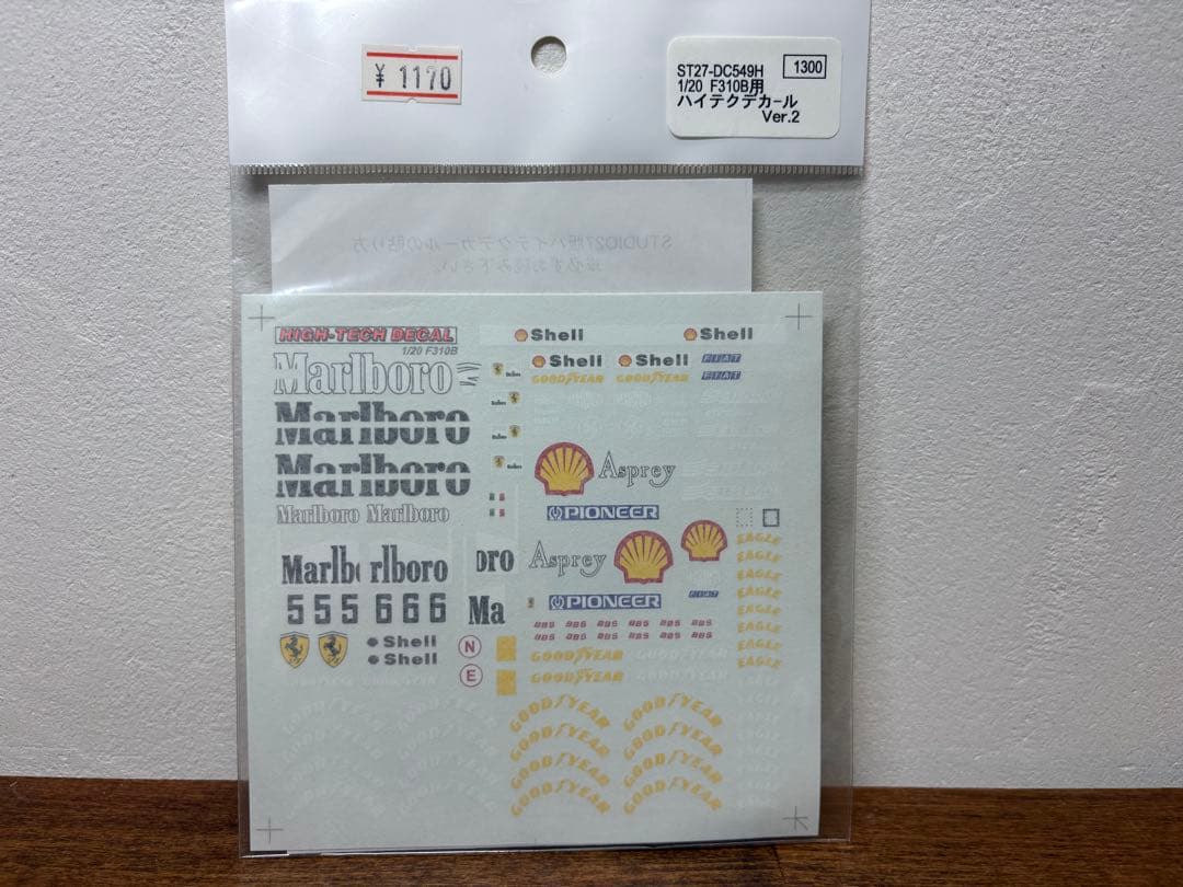 タミヤ 1/20 フェラーリ F310B スポンサーデカール、エッチングパーツ付