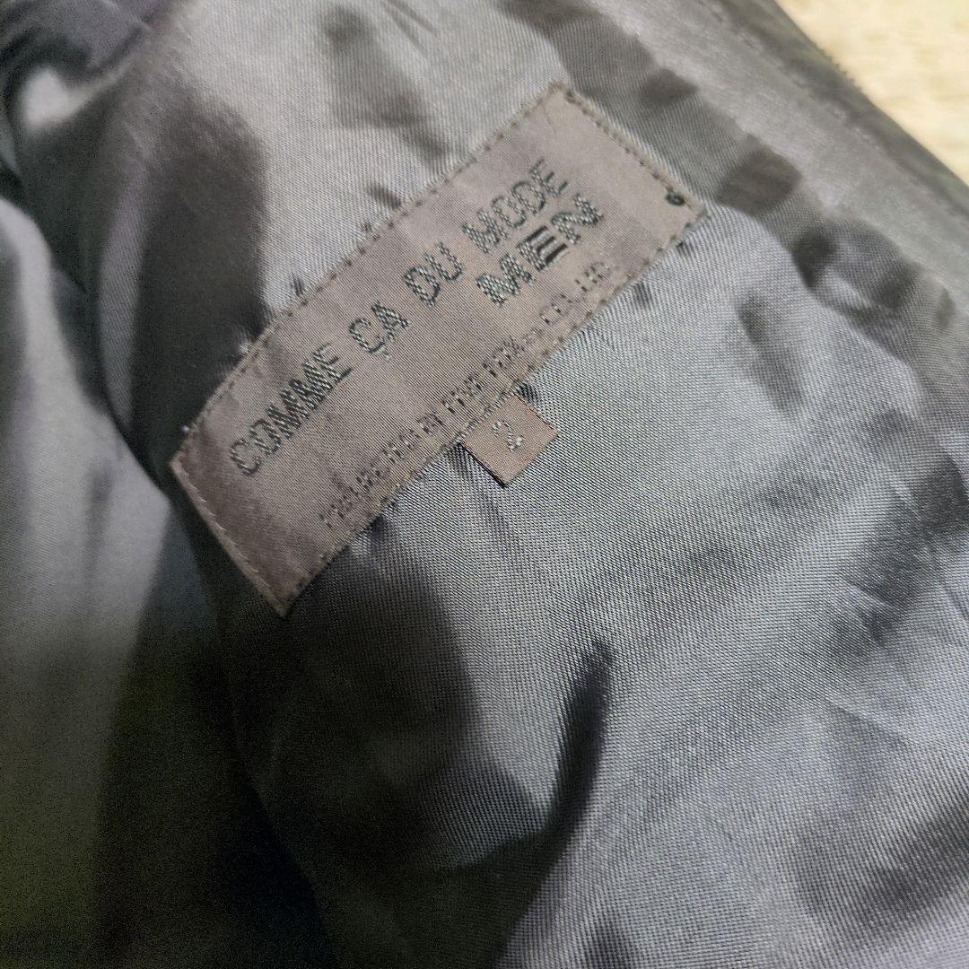 コムサデモードメン 馬革 ヌプシ 肉厚 ダウンジャケット 黒 ホースレザー