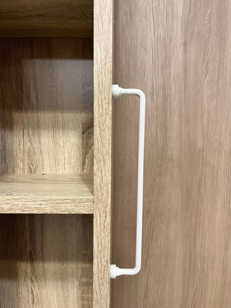 【完成品】LOWYA オーク 本棚 隙間収納 幅/奥行/高さ＝37/44/180