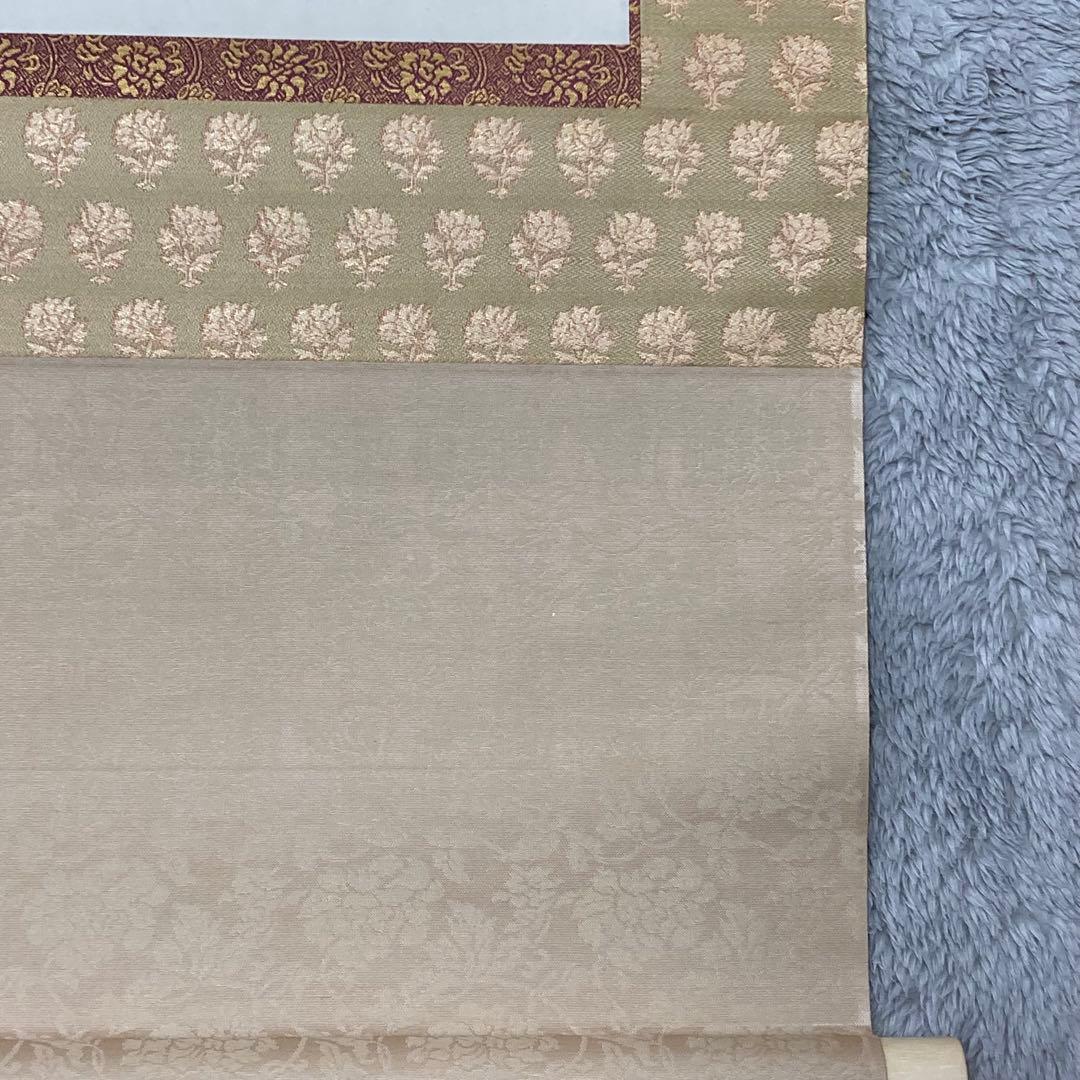 掛軸　三輪良平作　立雛　桃の節句　共箱　落款有　二重箱入