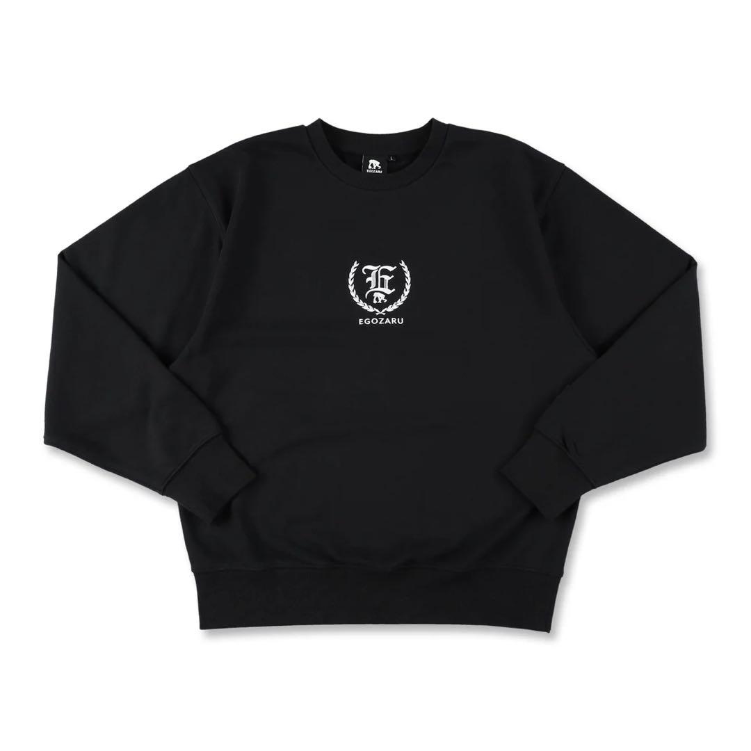 エゴザル　スウェット　トレーナー　エンブレムオーバーサイズドクルーネック　L
