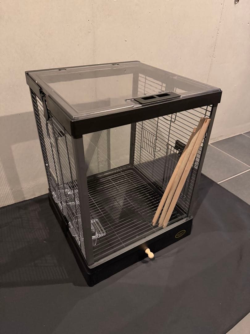インコケージ　ミニマルランド バードパレス クリアスクリーン 40BK