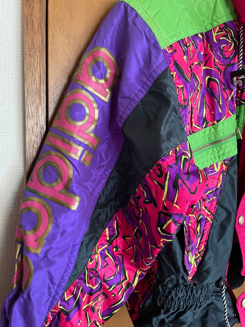 アディダスadidasレトロスキーウェア80年代メンズL