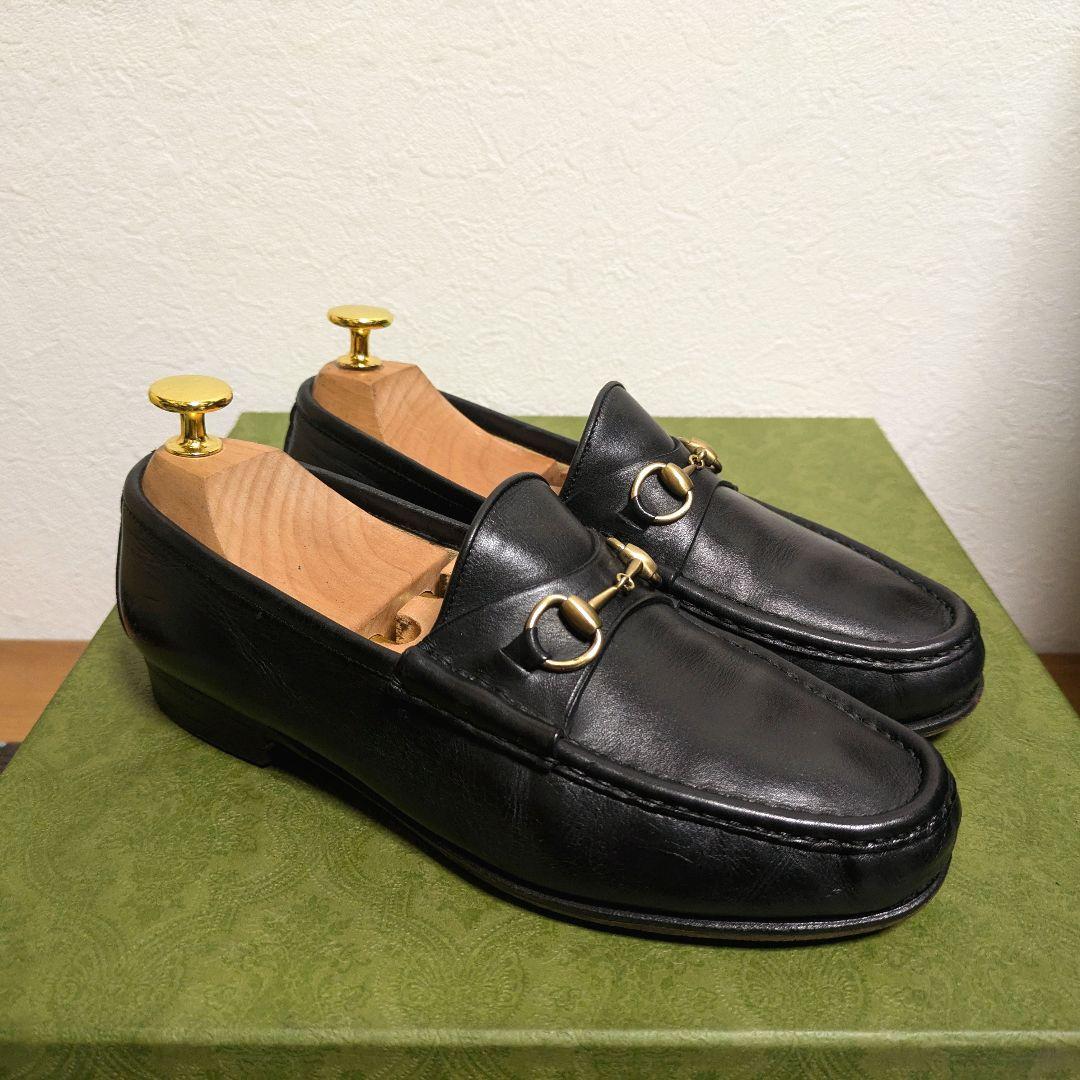 あ*や様 GUCCI　ホースビットローファー　黒　37 1/2