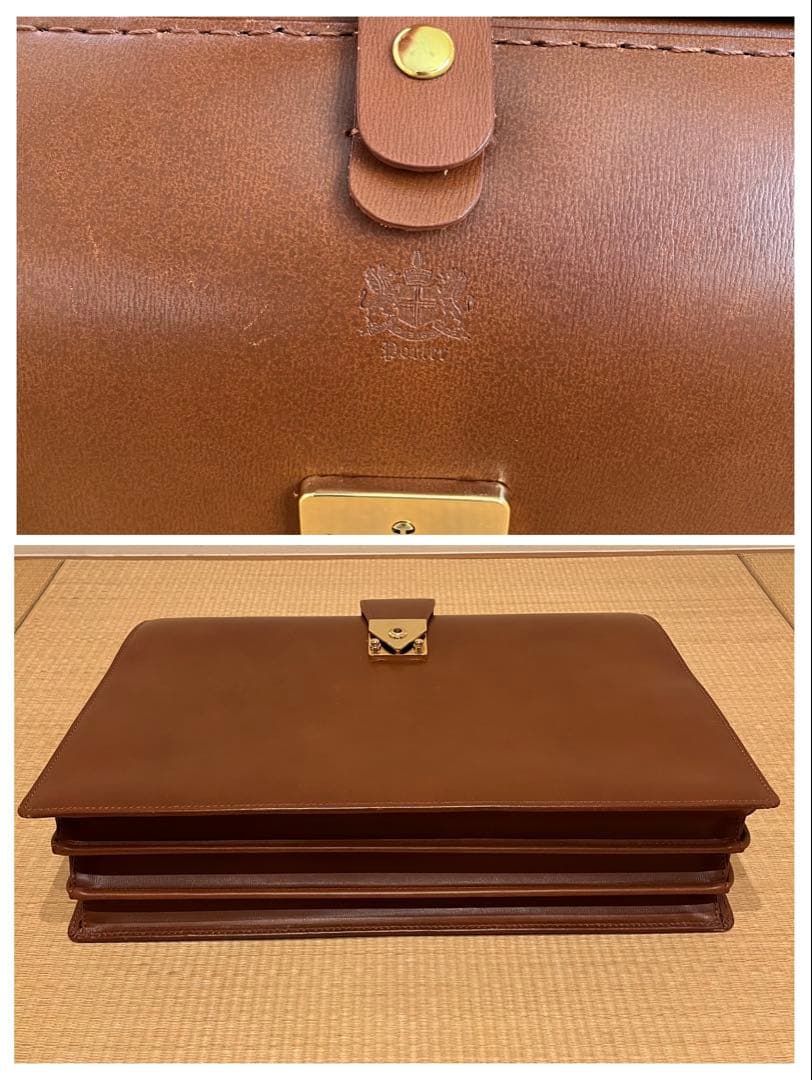 90s 日本製 Porter トラスティーノ ダレスバッグ ドクターズバッグ 茶