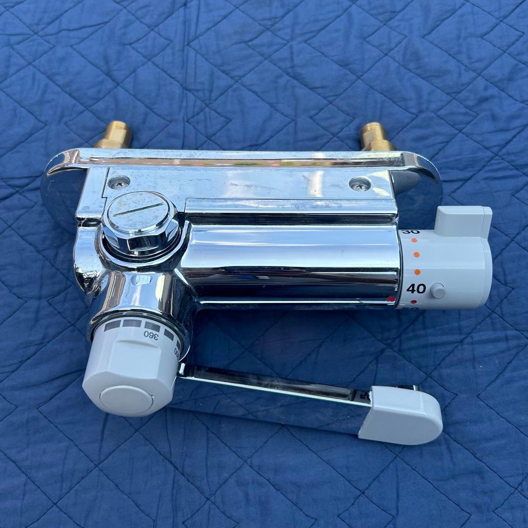 LIXIL デッキ型定量止水付サーモスタット式混合バス水栓 KM297JGIN3