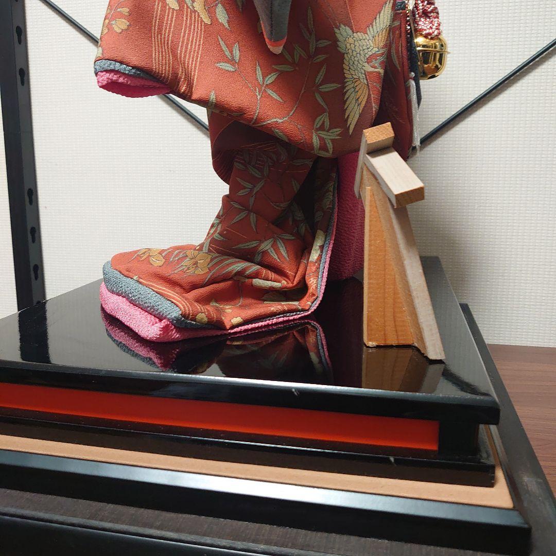 市松人形【春幸】日本人形　丹後ちりめん　謹製　手作り本仕立 全長約44cm