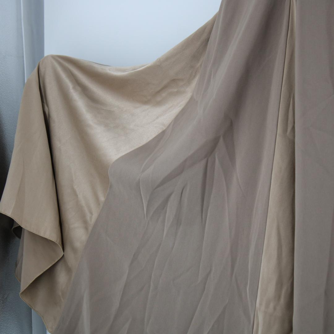 【美品 フラメンコ衣装】ブラウン ワンピース ドレス 無地 シンプル スウェード