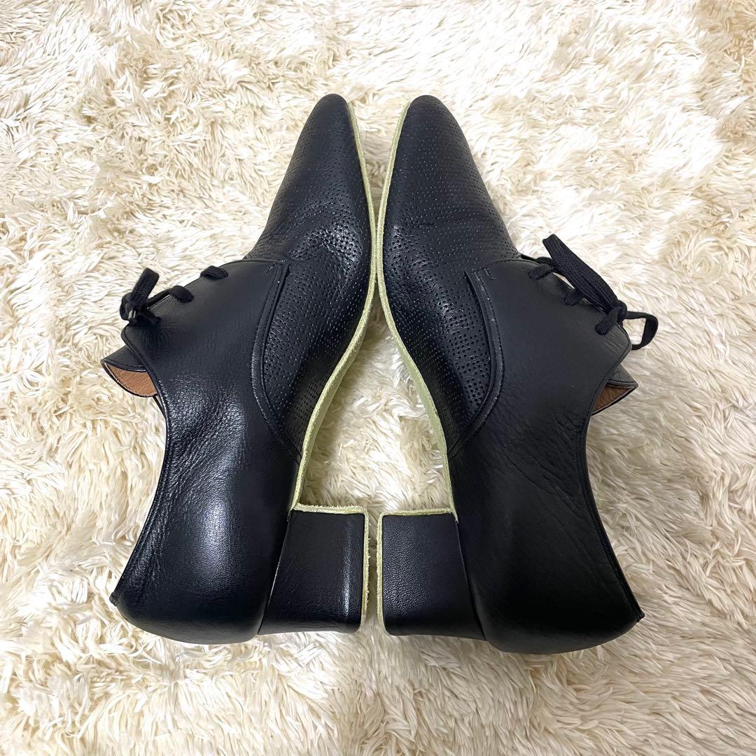 パッション　ティーチャーズシューズ　レザー 23.5cm 黒　社交ダンスシューズ