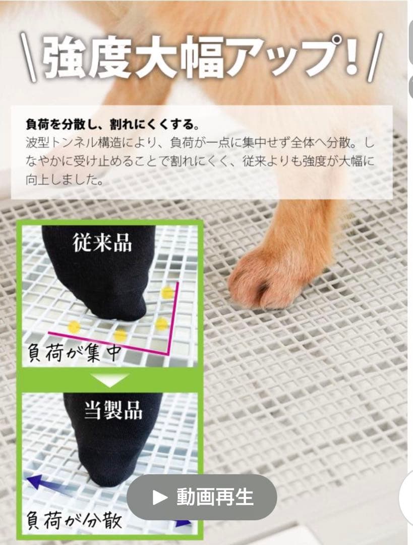 高床式トイレトレー　XXLサイズ　大型犬、多頭飼い対応