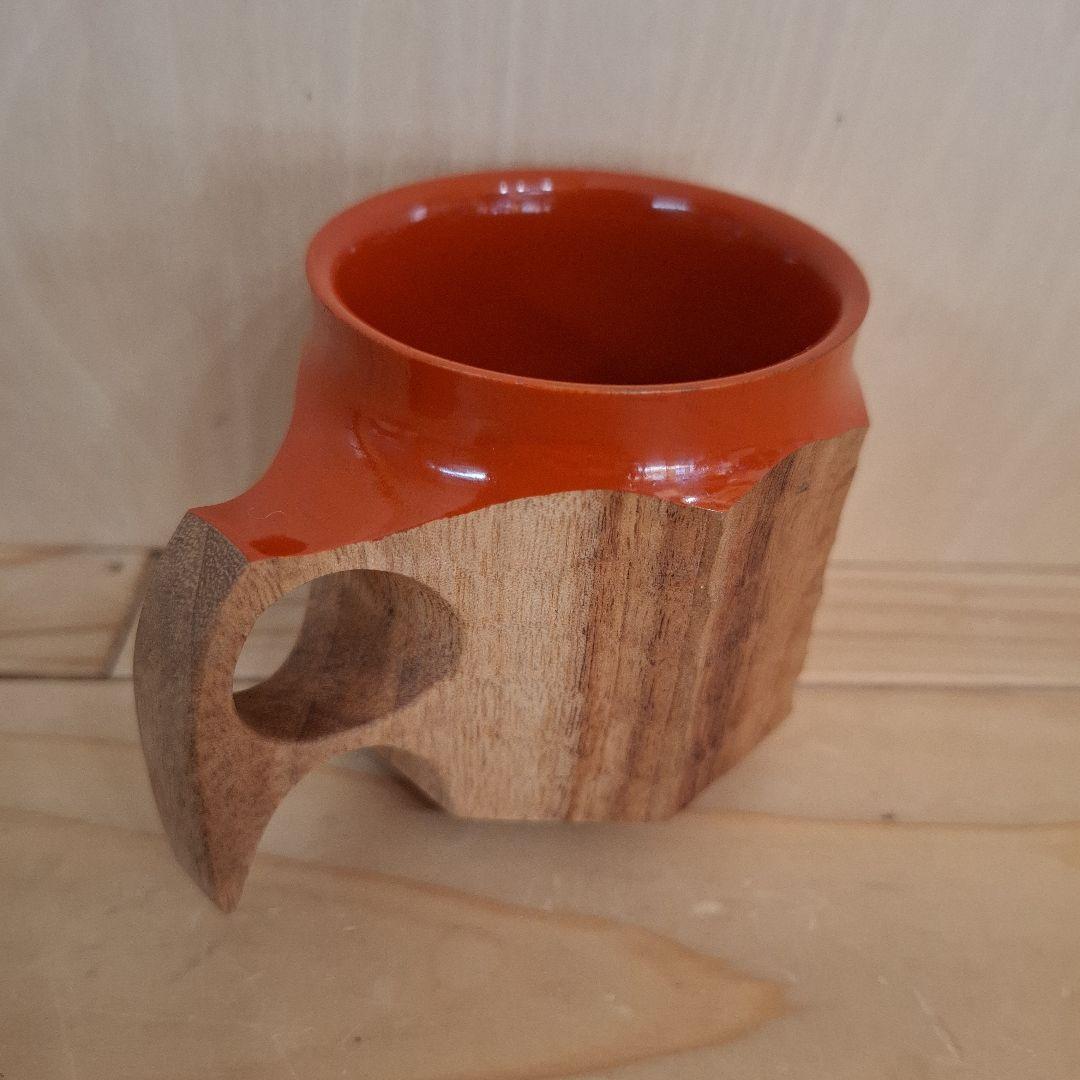 ジンカップ　赤漆 Urushi KIKISA Jincup M 袋付き①
