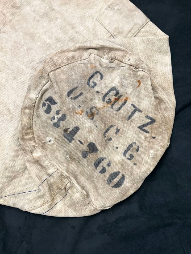 40s ビンテージ　USCG バラックバッグ　ダッフルバッグ　レア