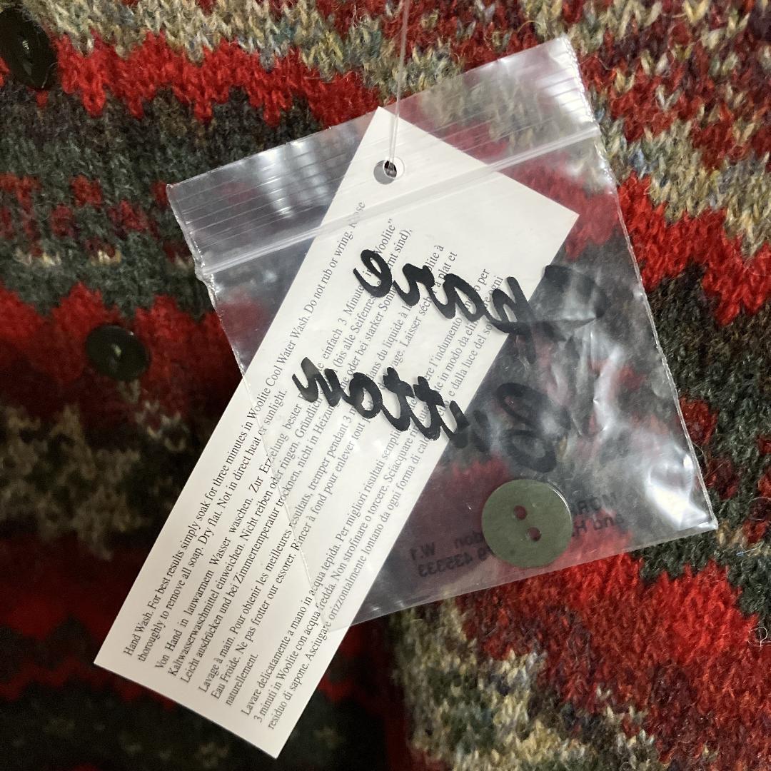 新品Harley OF SCOTLANDノルディックカーディガン未使用Mセーター